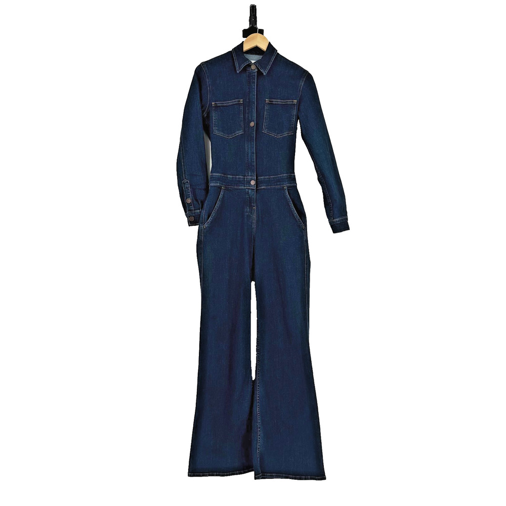 Rivet Utility Rulebreaker‎ Coveralls Jumspuit Small Denim Flare Workwear Retro